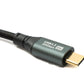 SYSTEM-S USB 3.2 Gen 2 8K 150 cm Kabel Typ C Stecker zu Stecker geflochten 20 Gbit/s 100 W kompatibel für iPhone 15
