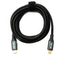 SYSTEM-S USB 3.2 Gen 2 8K 2m Cable Type C Male to Male Braided 20Gbps 100W Compatible for iPhone 15