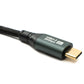 SYSTEM-S USB 3.2 Gen 2 8K 3 m Kabel Typ C Stecker zu Stecker geflochten 20 Gbit/s 100 W kompatibel für iPhone 15