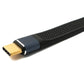 SYSTEM-S USB4 10 cm Kabel Typ C Stecker zu Buchse flach 40 Gbit/s 240 W USB 4.0 Kabel Adapter