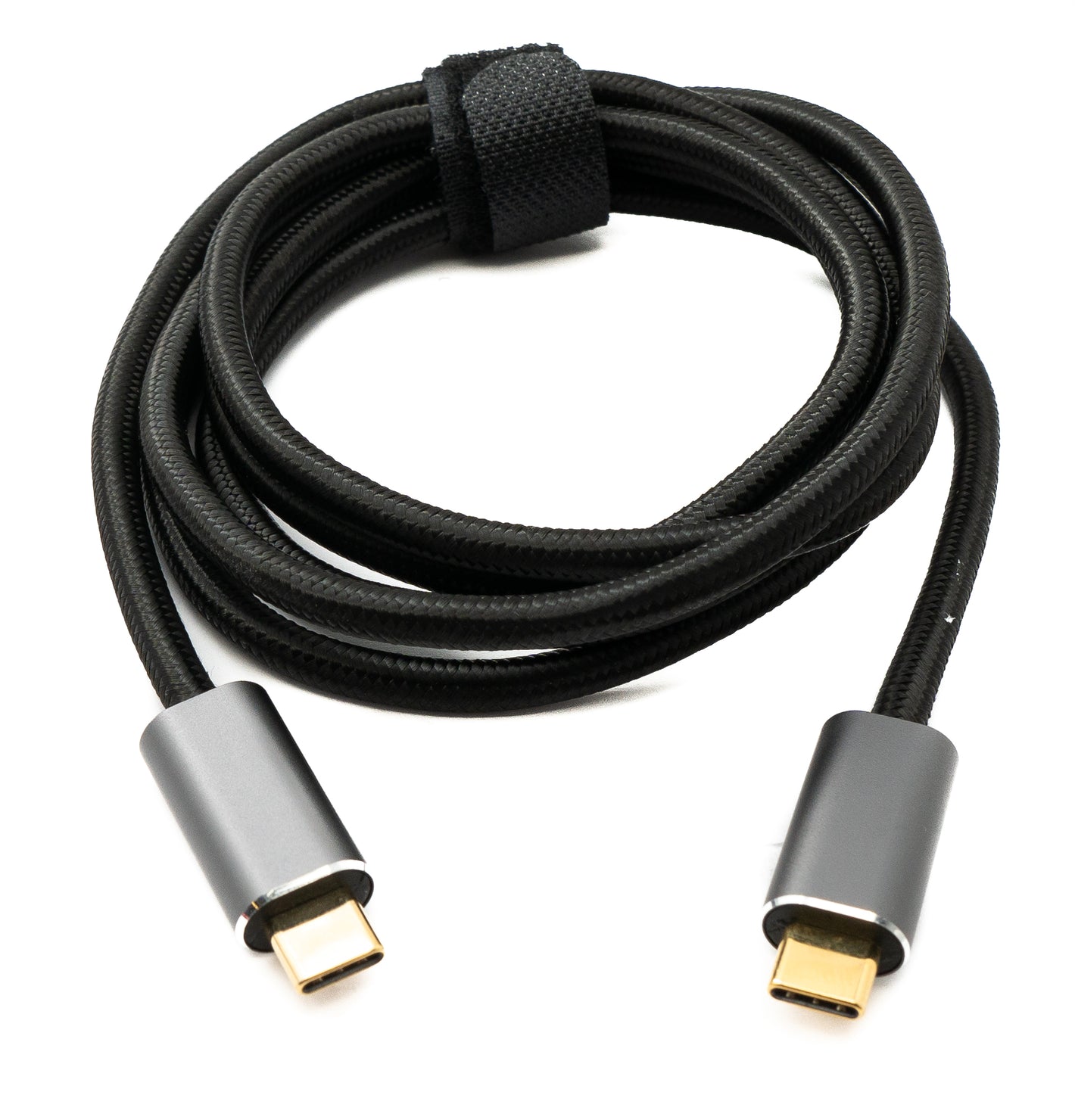 SYSTEM-S USB 3.2 Gen 2 150 cm Kabel Typ C Stecker zu Stecker geflochten 20 Gbit/s 100 W Adapter