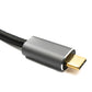 SYSTEM-S USB 3.2 Gen 2 150 cm Kabel Typ C Stecker zu Stecker geflochten 20 Gbit/s 100 W Adapter