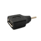 SYSTEM-S DC Adapter 20V 2.5 x 0.7 male to USB 2.0 female cable in black