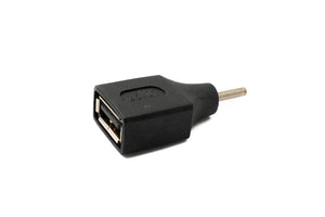 SYSTEM-S DC Adapter 20V 2,5 x 0,7 Stecker zu USB 2.0 Buchse Kabel in Schwarz