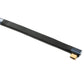 SYSTEM-S USB4 10 cm Kabel Typ C Stecker zu Buchse Winkel flach 40 Gbit/s 240 W USB 4.0 Kabel Adapter