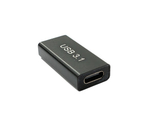 SYSTEM-S USB 3.1 Adapter Typ C Buchse zu 3.0 A Buchse 5 Gbit/s Kabel in Schwarz