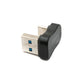 SYSTEM-S USB 3.0 Adapter Typ A Stecker zu 3.1 C Stecker unidirektional U-Turn 180° 5 Gbit/s Kabel in Schwarz