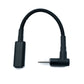 SYSTEM-S DC 20V Kabel 15 cm 2,5 x 0,7 Stecker zu USB 3.1 Typ C Buchse geflochten Winkel