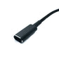 SYSTEM-S DC 20V Kabel 15 cm 2,5 x 0,7 Stecker zu USB 3.1 Typ C Buchse geflochten Winkel