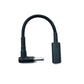 SYSTEM-S DC 20V Kabel 15 cm 4,5 x 3,0 Stecker zu USB 3.1 Typ C Buchse geflochten für HP