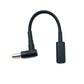 SYSTEM-S DC 20V Kabel 15 cm 5,5 x 1,7 Stecker zu USB 3.1 Typ C Buchse geflochten Winkel