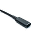 SYSTEM-S DC 20V Kabel 15 cm 5,5 x 1,7 Stecker zu USB 3.1 Typ C Buchse geflochten Winkel