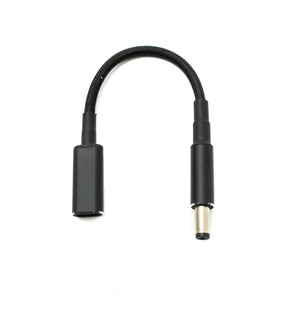 SYSTEM-S DC 20V Kabel 15 cm 5,5 x 2,1 Stecker zu USB 3.1 Typ C Buchse geflochten