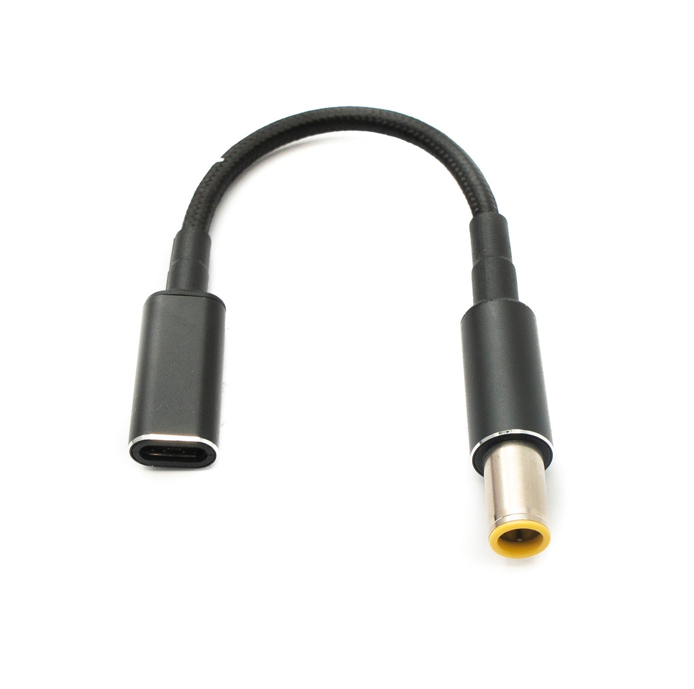 SYSTEM-S DC 20V Kabel 15 cm 7,9 x 5,5 Stecker zu USB 3.1 Typ C Buchse geflochten für Lenovo