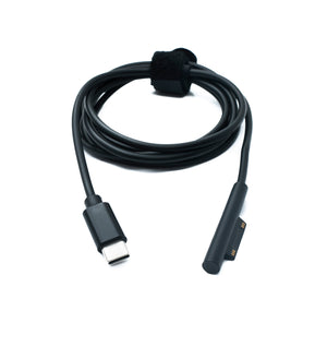 SYSTEM-S USB 3.1 Kabel 150 cm Ladekabel für Microsoft Surface in Schwarz