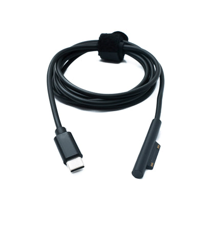 SYSTEM-S USB 3.1 Kabel 150 cm Ladekabel für Microsoft Surface in Schwarz