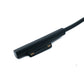 SYSTEM-S USB 3.1 Kabel 150 cm Ladekabel für Microsoft Surface in Schwarz