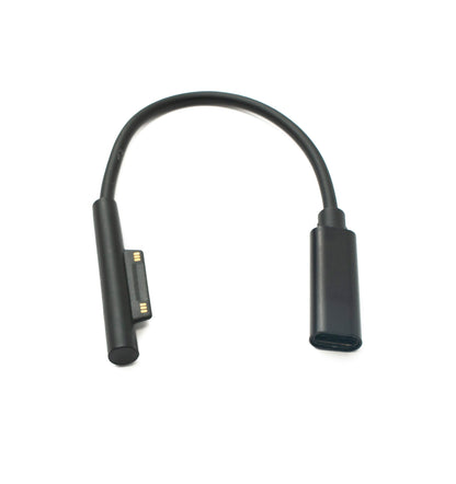 SYSTEM-S USB 3.1 Kabel 15 cm Typ C Buchse Ladekabel für Microsoft Surface Schwarz