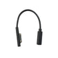 SYSTEM-S USB 3.1 Kabel 15 cm Typ C Buchse Ladekabel für Microsoft Surface Schwarz