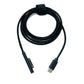 SYSTEM-S USB 3.1 Kabel 150 cm Ladekabel für Microsoft Surface geflochten in Schwarz