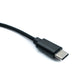 SYSTEM-S USB 3.1 Kabel 150 cm Ladekabel für Microsoft Surface geflochten in Schwarz