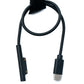 SYSTEM-S USB 3.1 Kabel 30 cm Ladekabel für Microsoft Surface in Schwarz