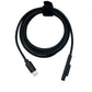 SYSTEM-S USB 3.1 Kabel 200 cm Ladekabel für Microsoft Surface geflochten in Schwarz