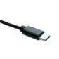SYSTEM-S USB 3.1 Kabel 200 cm Ladekabel für Microsoft Surface geflochten in Schwarz