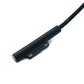 SYSTEM-S USB 3.1 Kabel 100 cm Ladekabel für Microsoft Surface geflochten in Schwarz