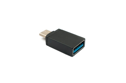 SYSTEM-S USB 3.1 adapter type C male to 3.0 A female 5 Gbit/s in black