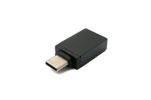 Adaptateur SYSTEM-S USB 3.1 type C mâle vers 3.0 A femelle 5 Gbit/s en noir