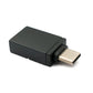 SYSTEM-S USB 3.1 adapter type C male to 3.0 A female 5 Gbit/s in black