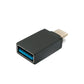 SYSTEM-S USB 3.1 Adapter Typ C Stecker zu 3.0 A Buchse 5 Gbit/s in Schwarz