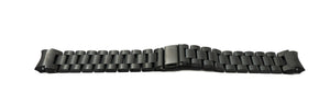 SYSTEM-S bracelet 22 mm made of aluminum with folding clasp for Galaxy Watch 6 Classic Black