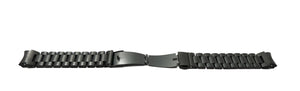 SYSTEM-S bracelet 22 mm made of aluminum with folding clasp for Galaxy Watch 6 Classic Black