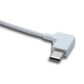 SYSTEM-S USB 3.1 Kabel 100 cm Typ C Stecker zu 2.0 A Buchse Winkel Left Right Angled