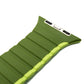 SYSTEM-S bracelet 42 44 45 49 mm made of silicone flexible magnetic for Apple Watch Smartwatch green light green