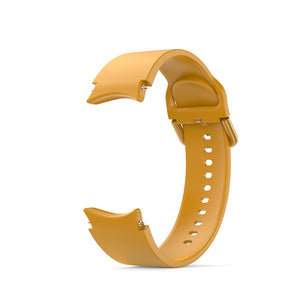 SYSTEM-S 20 mm silicone strap for Samsung Galaxy Watch 5 4 Smartwatch in yellow