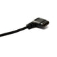 SYSTEM-S USB 2.0 Kabel 100 cm Ladekabel für Amazfit Falcon A2029 A2028 Winkel in Schwarz