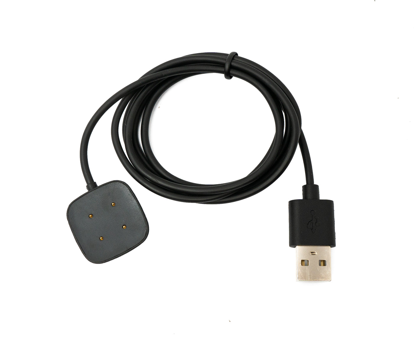 Cable USB 2.0 Cable de Carga de 95 cm para Fitbit Versa 3 4 Sense 1 2 Smartwach Negro