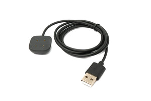 Cavo USB 2.0 Cavo di ricarica da 95 cm per Fitbit Versa 3 4 Sense 1 2 Smartwach Nero