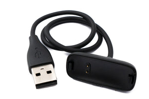 Cavo USB 2.0 Cavo di ricarica da 30 cm per Fitbit Inspire 2 Smartwach in nero