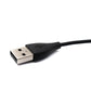 Cable USB 2.0 Cable de carga de 30 cm para Smartwach Fitbit Inspire 2 en color negro