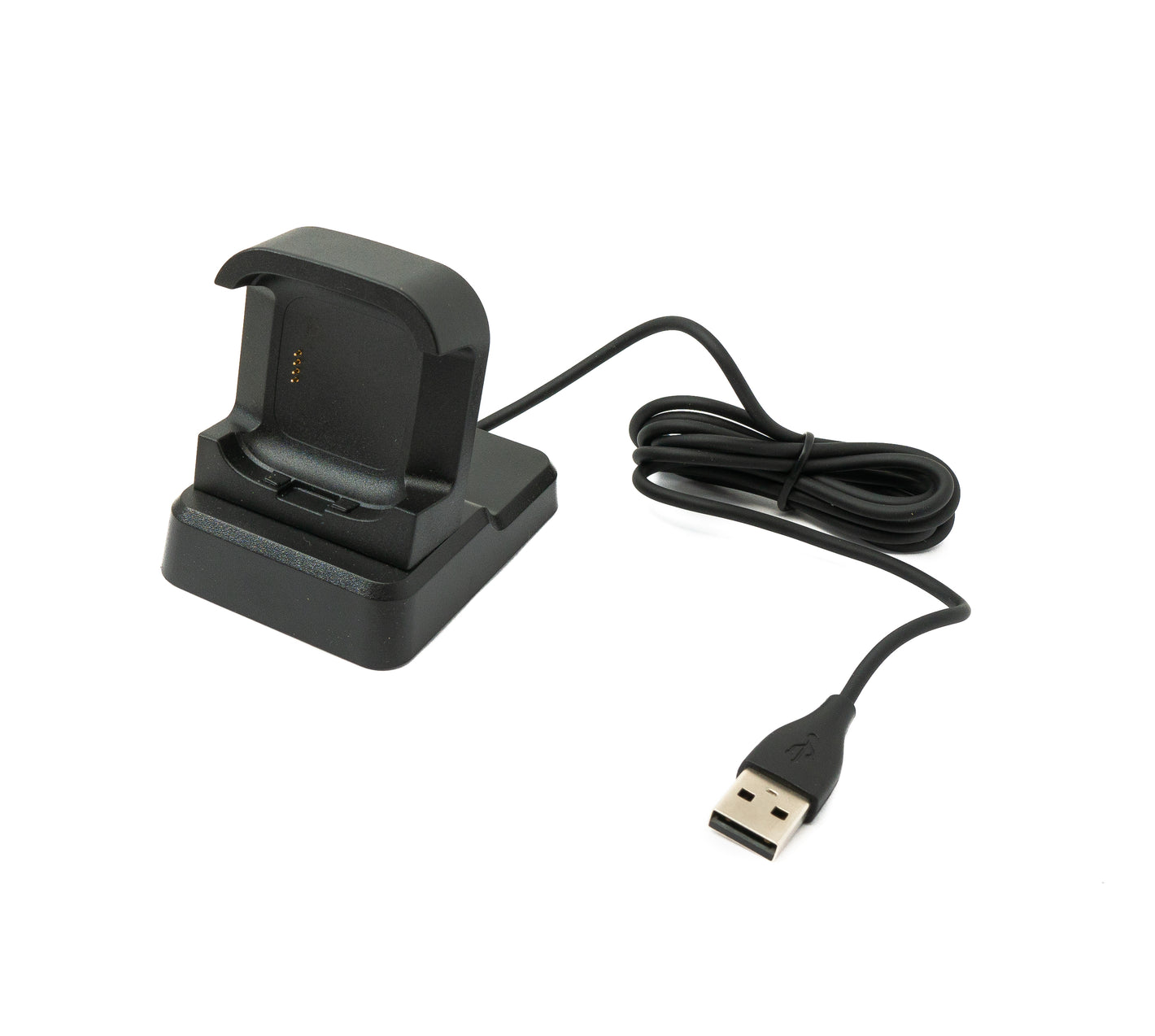 SYSTEM-S USB 2.0 cable 120 cm charging station for Fitbit Versa 2 Smartwatch in black