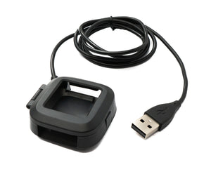 SYSTEM-S USB 2.0 Kabel 93 cm Ladestation für Fitbit Versa / Versa Lite Smartwach in Schwarz