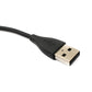 Cable USB 2.0 Estación de carga de 93 cm para smartwatch Fitbit Blaze en color negro