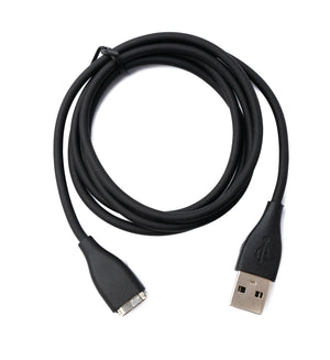 SYSTEM-S USB 2.0 cable 97 cm charging cable for Fitbit Surge Smartwach in black