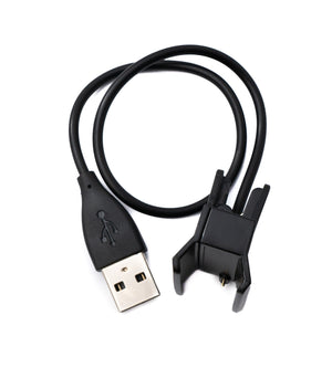 Cable USB 2.0 Cable de carga de 25 cm para Smartwach Fitbit Alta HR en color negro