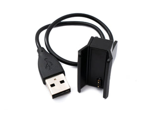 Cable USB 2.0 Cable de carga de 25 cm para Smartwach Fitbit Alta HR en color negro