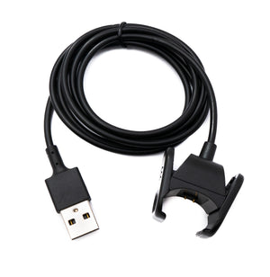 SYSTEM-S USB 2.0 Kabel 94 cm Ladekabel für Fitbit Charge 3 Smartwach in Schwarz